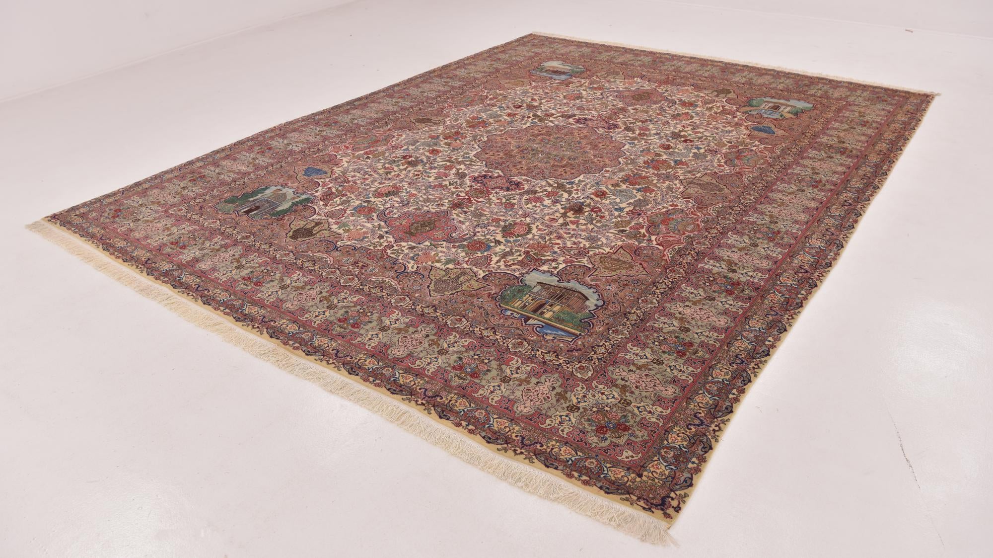 9' 9 x 12' 8 Hand Knotted Tabriz Persian Rug