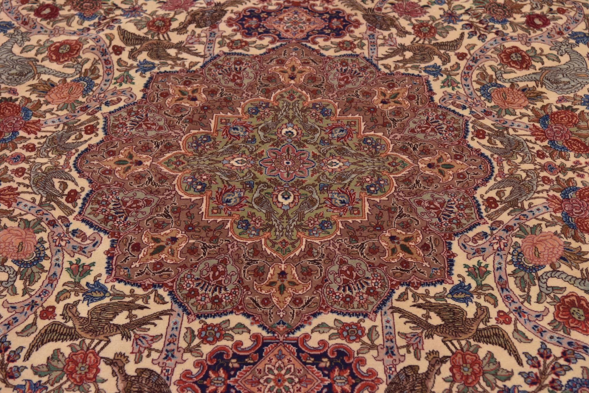 9' 9 x 12' 8 Hand Knotted Tabriz Persian Rug