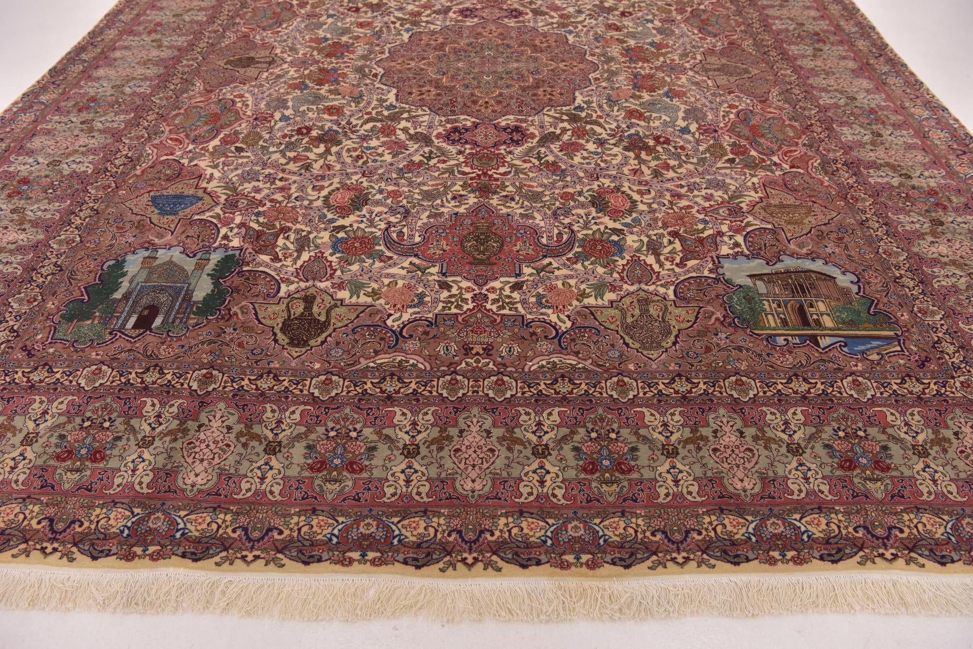9' 9 x 12' 8 Hand Knotted Tabriz Persian Rug