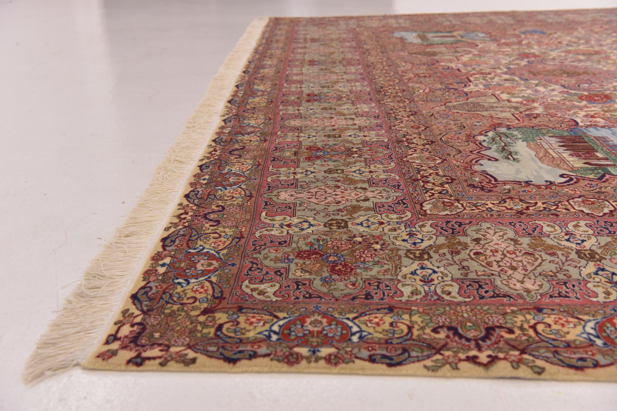 9' 9 x 12' 8 Hand Knotted Tabriz Persian Rug