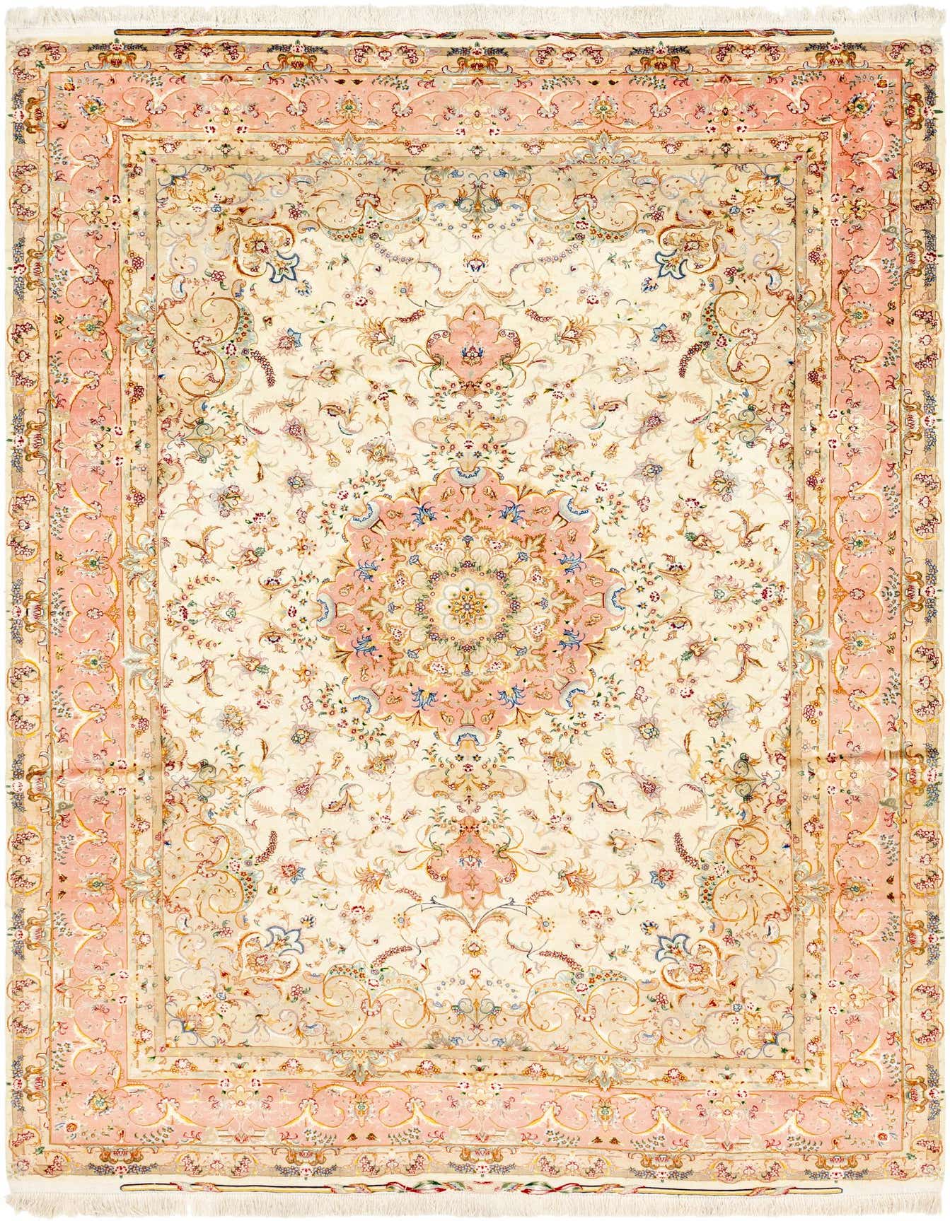 8' 2 x 12' Hand Knotted Tabriz Persian Rug