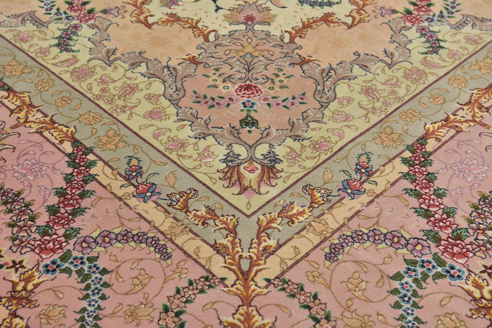 9' 10 x 13' Hand Knotted Tabriz Persian Rug