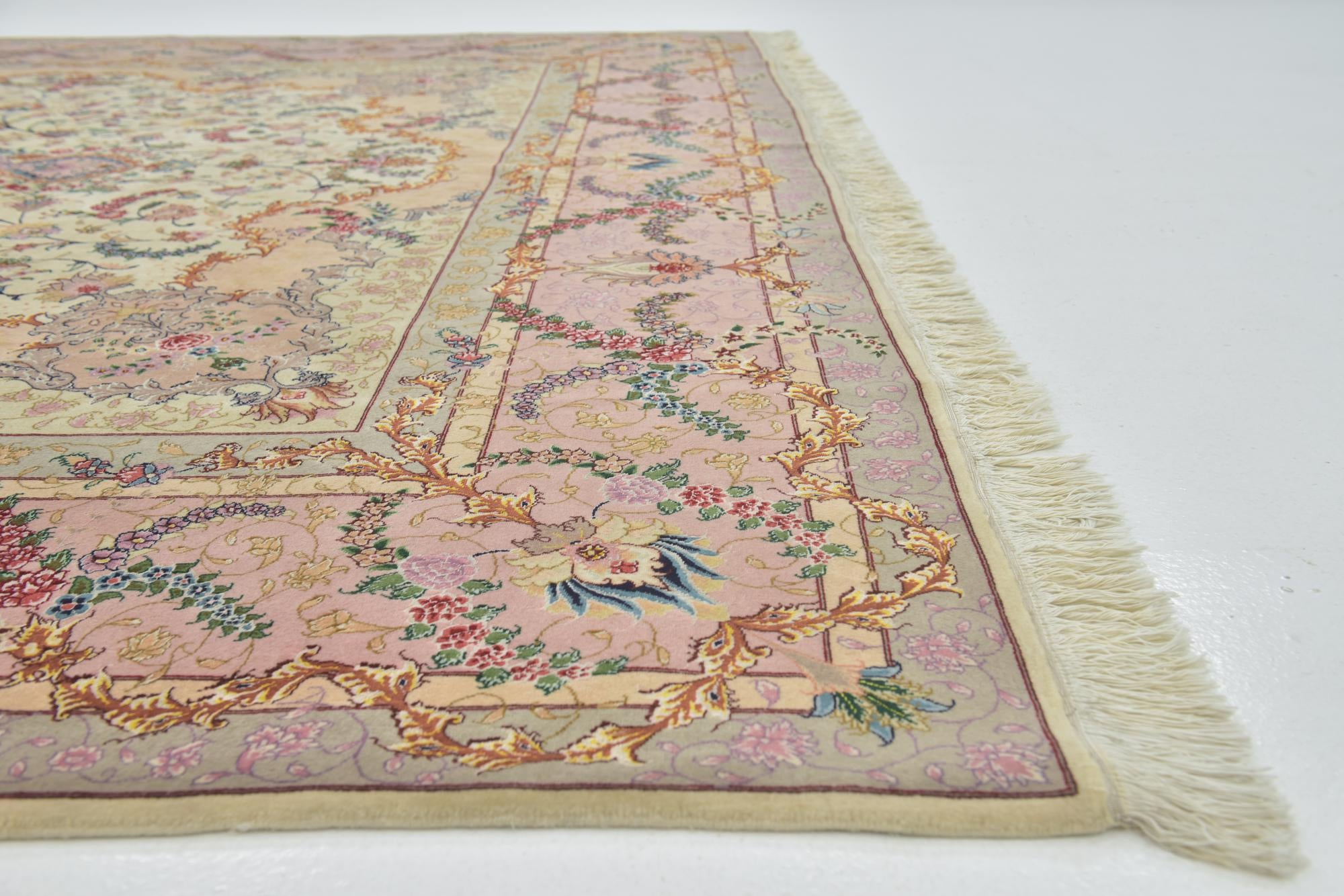 9' 10 x 13' Hand Knotted Tabriz Persian Rug