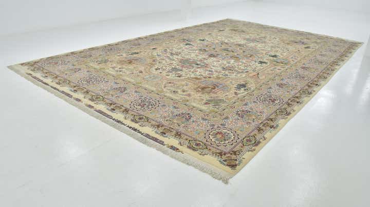 13' x 20' 7 Hand Knotted Tabriz Persian Rug