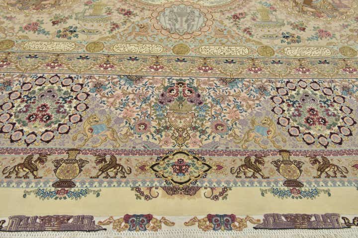 13' x 20' 7 Hand Knotted Tabriz Persian Rug