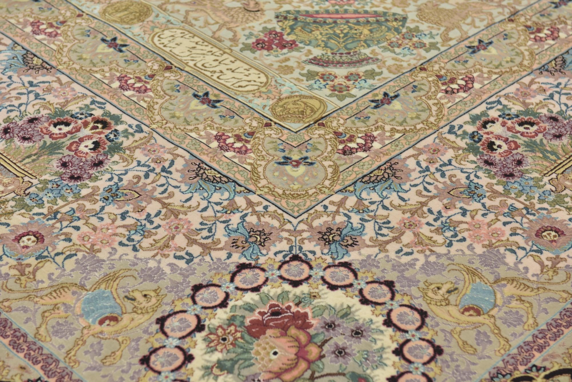 13' x 20' 7 Hand Knotted Tabriz Persian Rug