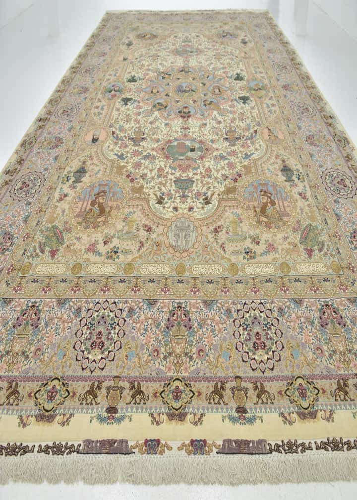 13' x 20' 7 Hand Knotted Tabriz Persian Rug