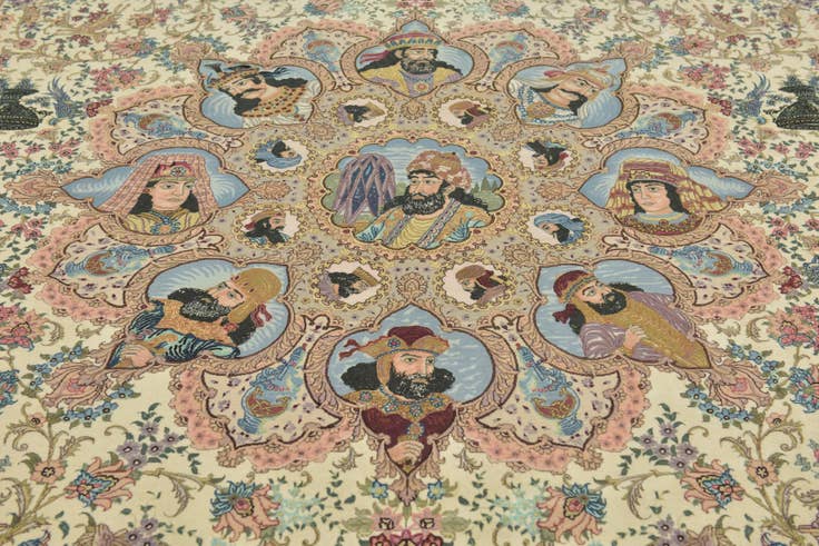 Detail image of 13' x 20' 7 Hand Knotted Tabriz Persian Rug