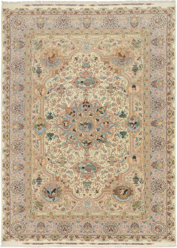 13' x 20' 7 Hand Knotted Tabriz Persian Rug