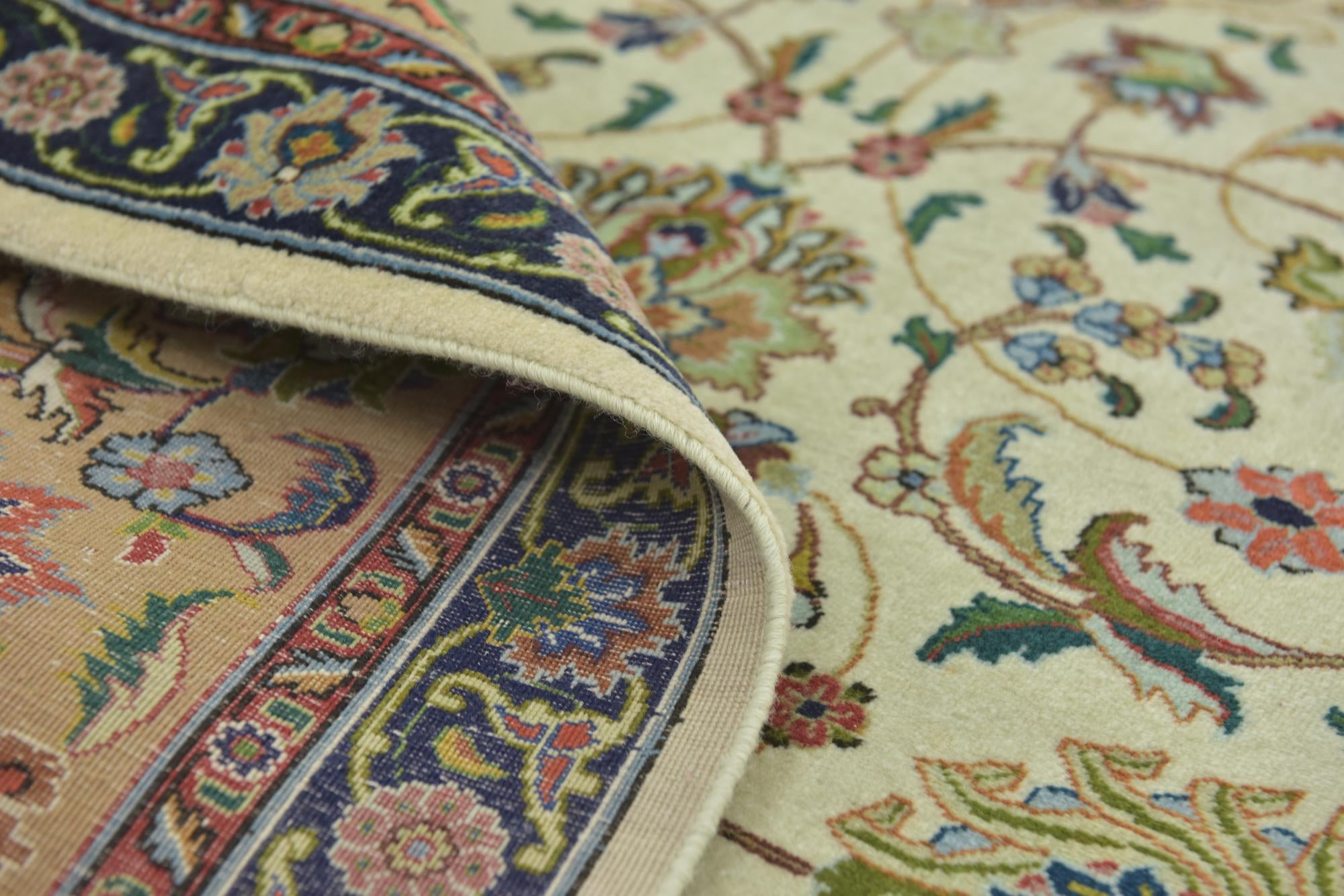 9' 8 x 13' Hand Knotted Tabriz Persian Rug