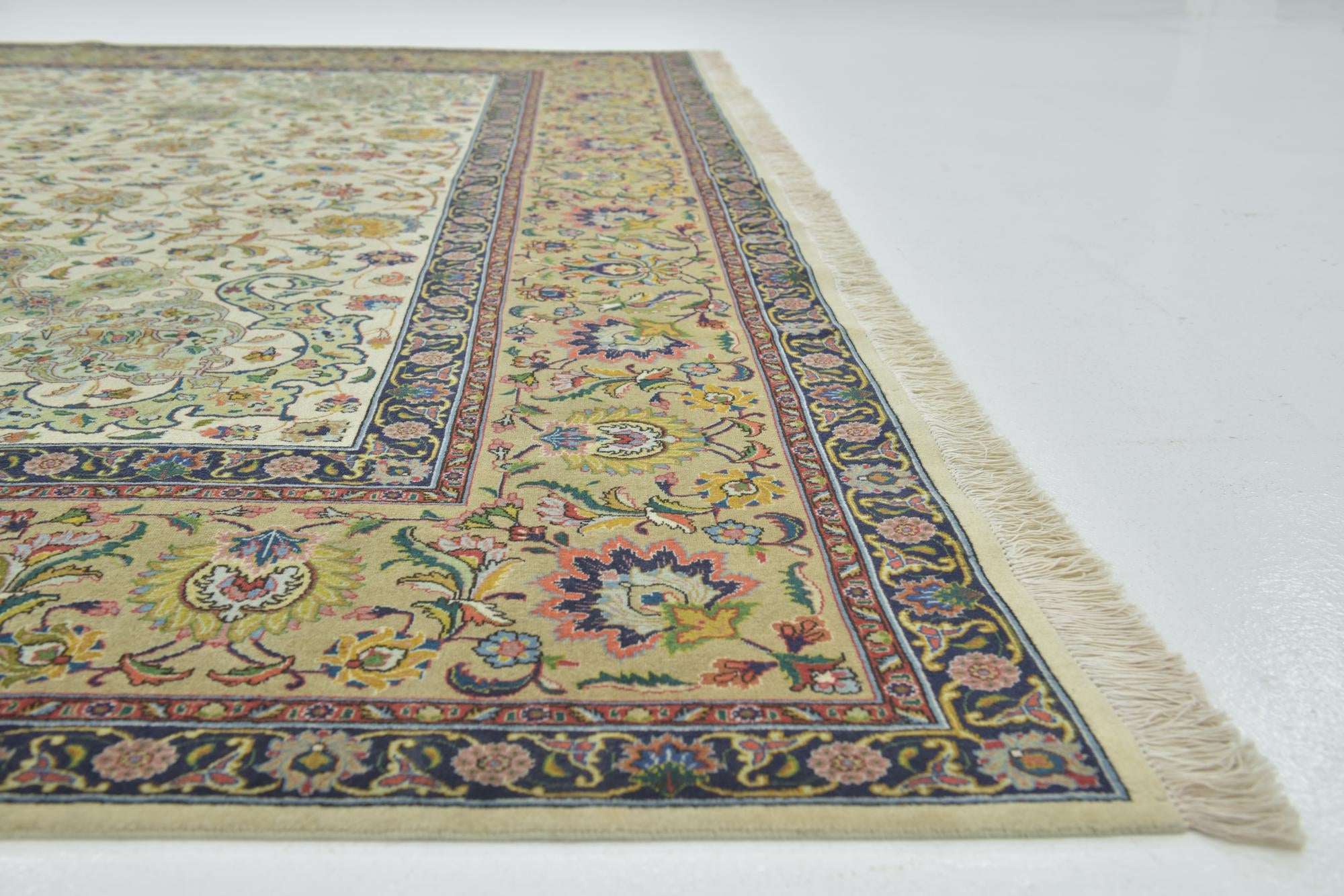 9' 8 x 13' Hand Knotted Tabriz Persian Rug