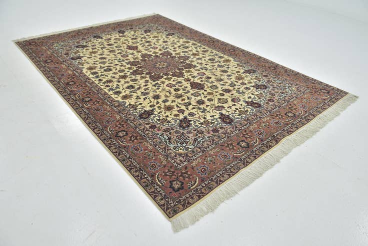 Detail image of 6' 7 x 9' 6 Hand Knotted Tabriz Persian Rug