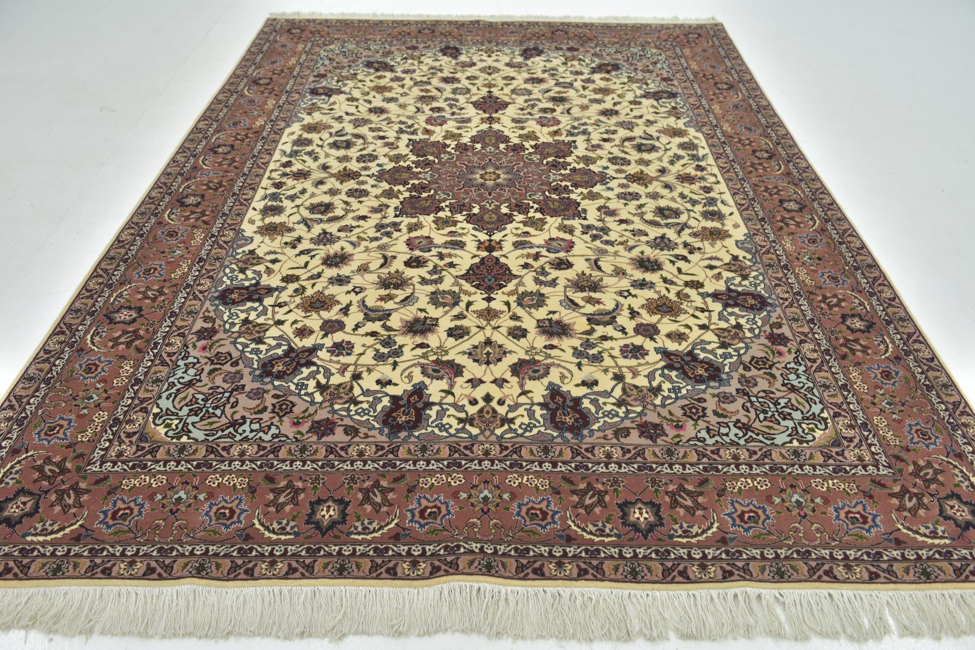 6' 7 x 9' 6 Hand Knotted Tabriz Persian Rug