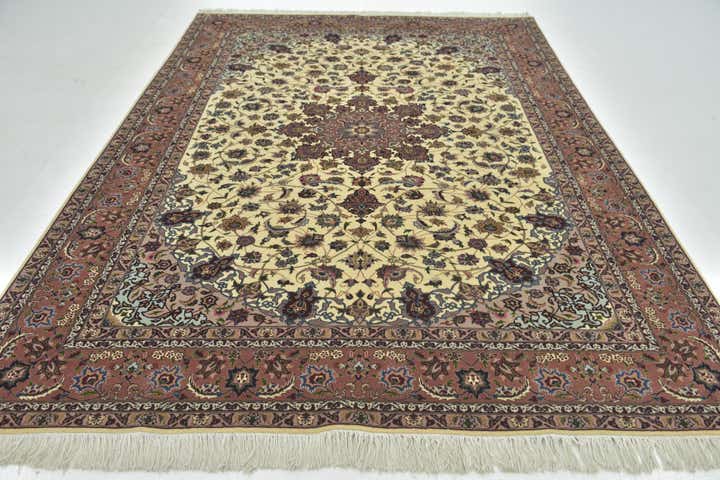 6' 7 x 9' 6 Hand Knotted Tabriz Persian Rug