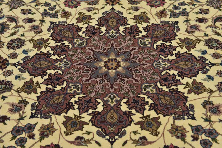 6' 7 x 9' 6 Hand Knotted Tabriz Persian Rug