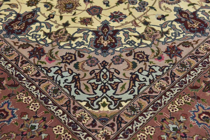 6' 7 x 9' 6 Hand Knotted Tabriz Persian Rug
