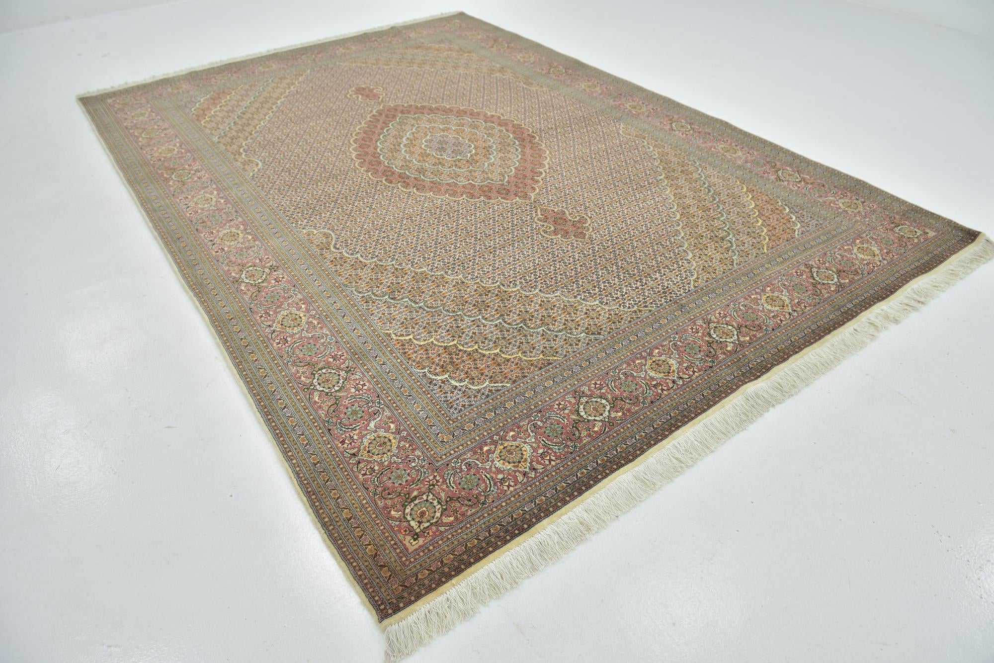8' 1 x 11' 6 Hand Knotted Tabriz Persian Rug