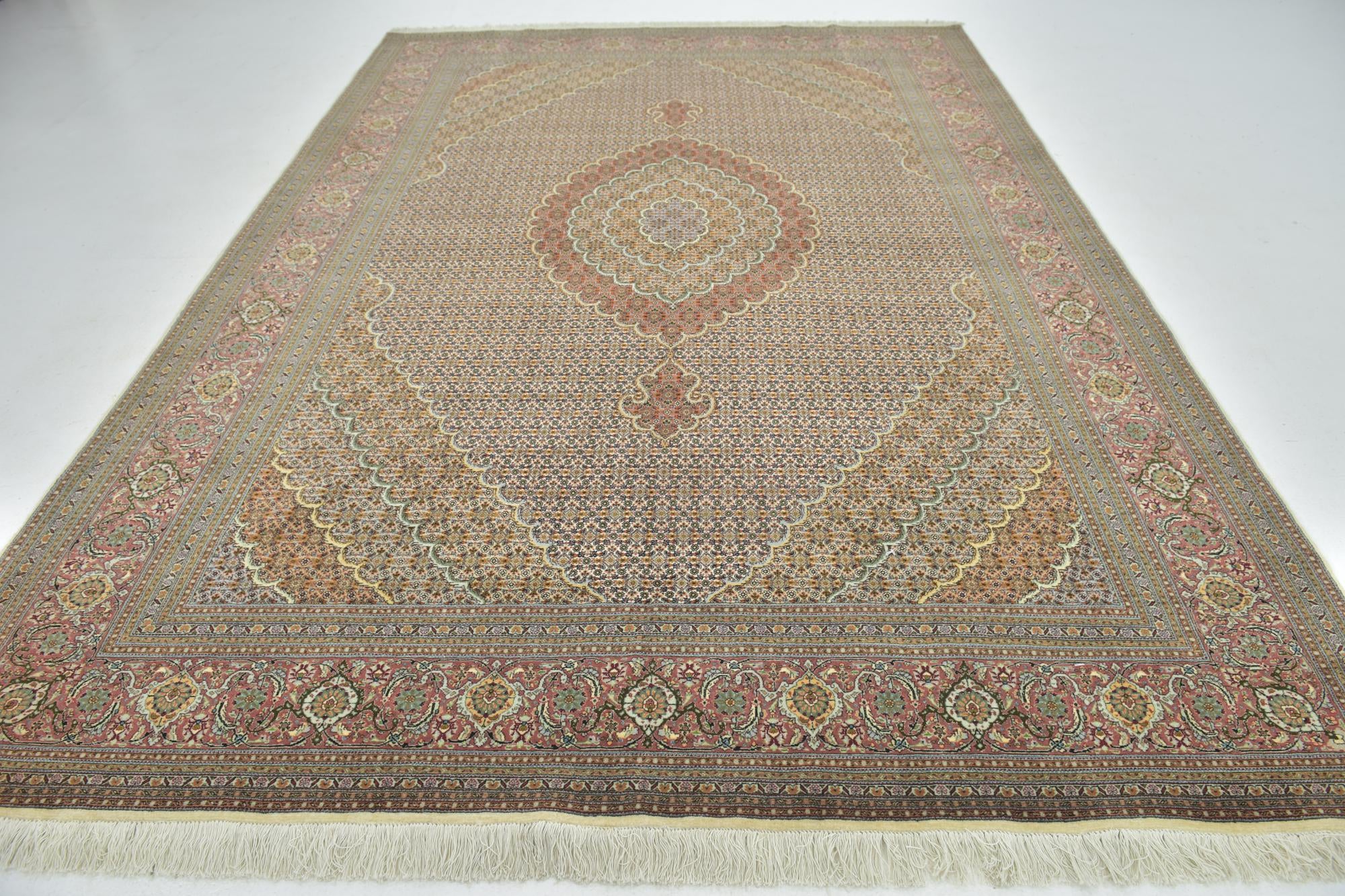 8' 1 x 11' 6 Hand Knotted Tabriz Persian Rug