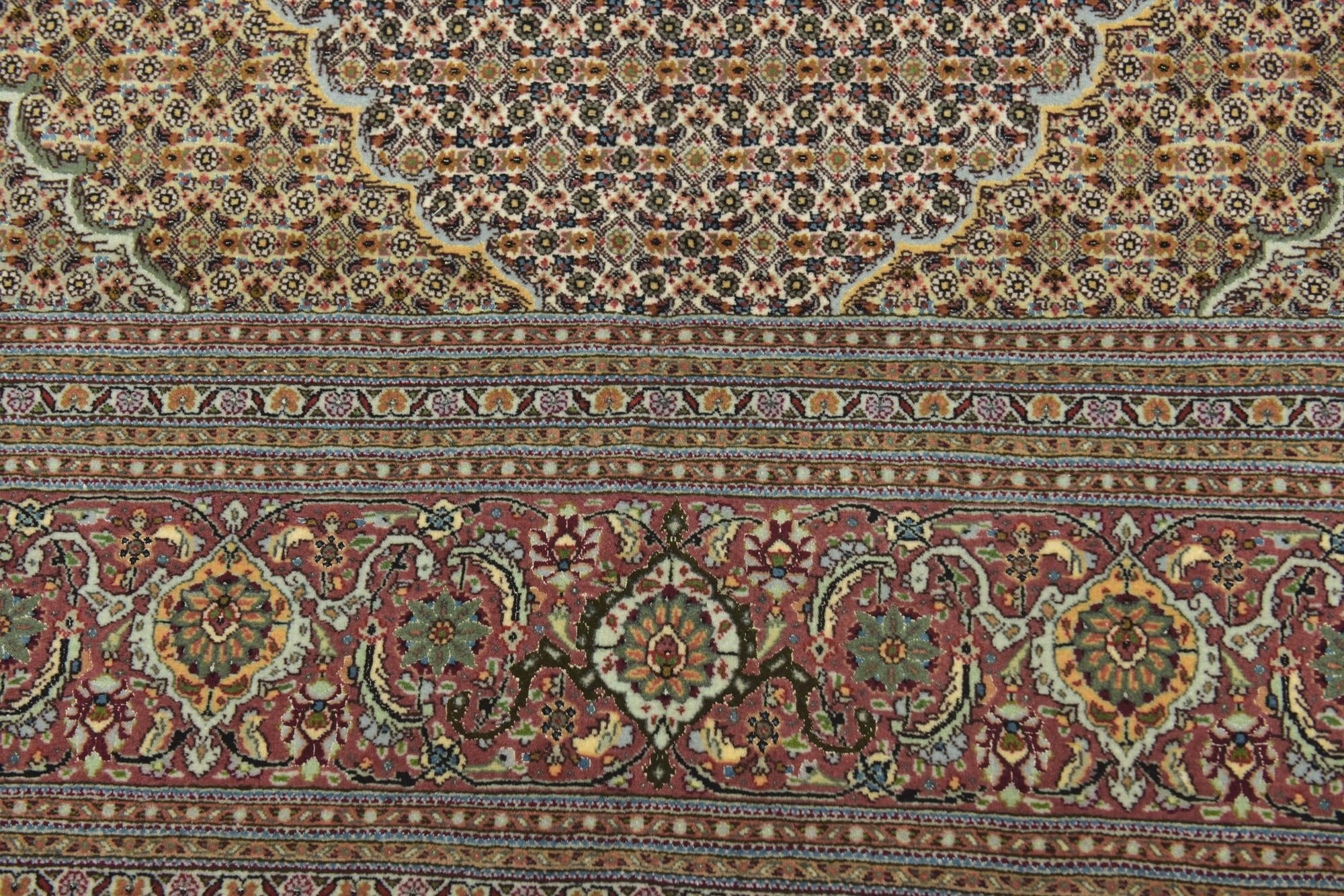 8' 1 x 11' 6 Hand Knotted Tabriz Persian Rug