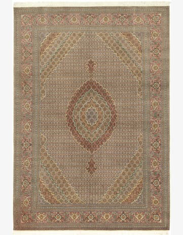 8' 1 x 11' 6 Hand Knotted Tabriz Persian Rug