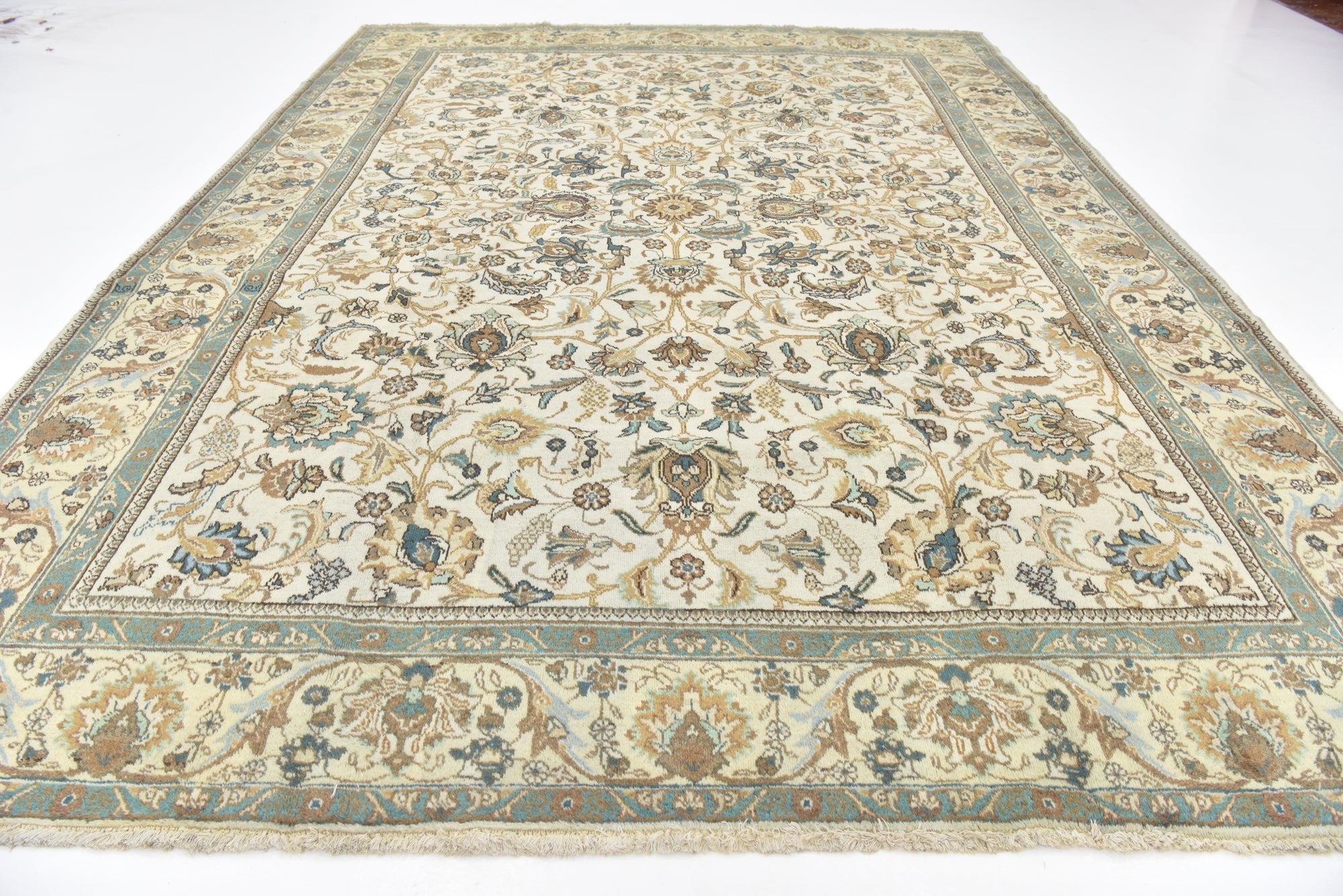 9' 4 x 13' Hand Knotted Tabriz Persian Wool Rug