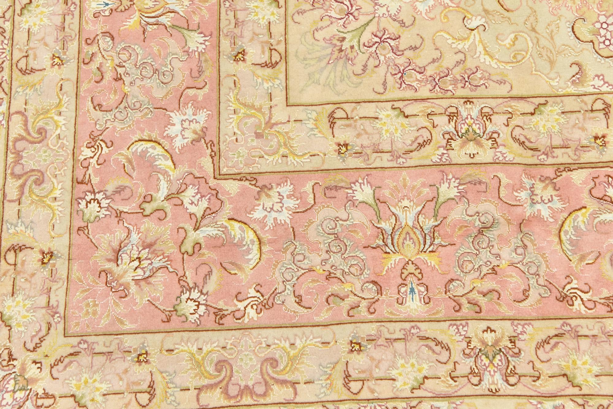8' x 11' 10 Hand Knotted Tabriz Persian Rug