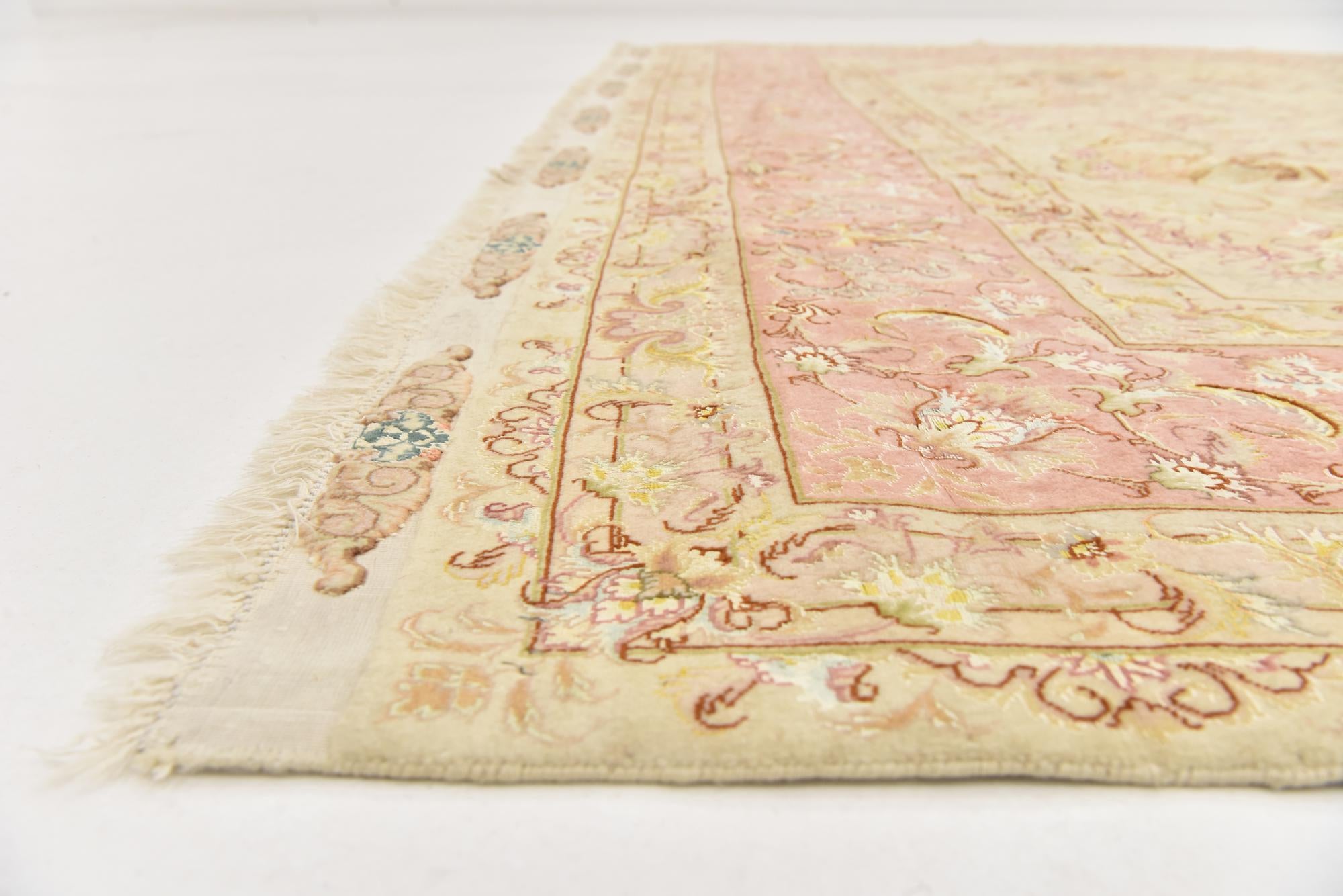 8' x 11' 10 Hand Knotted Tabriz Persian Rug
