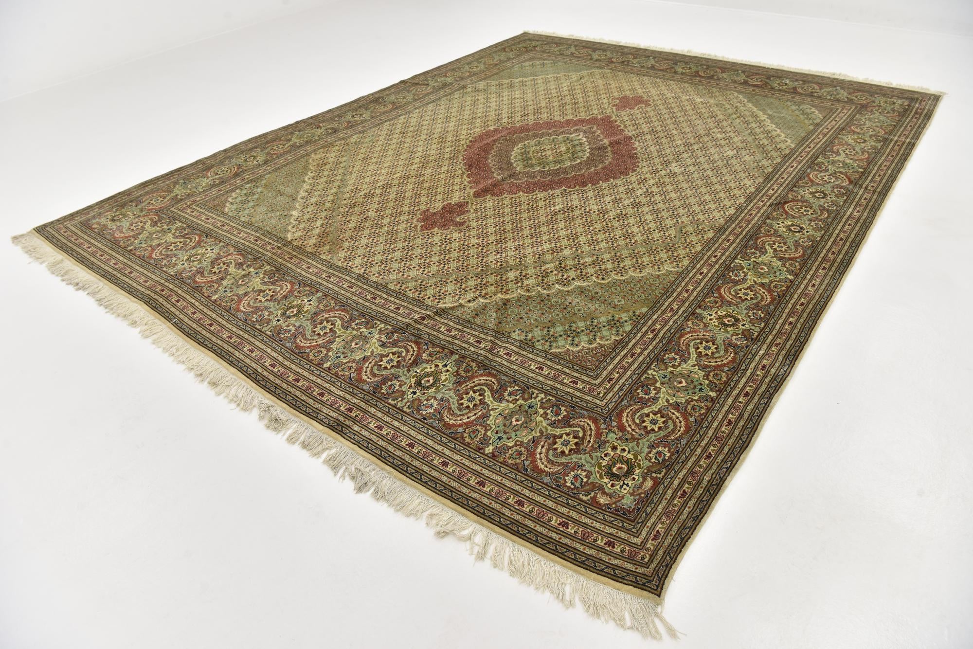 10' x 12' 10 Hand Knotted Tabriz Persian Rug