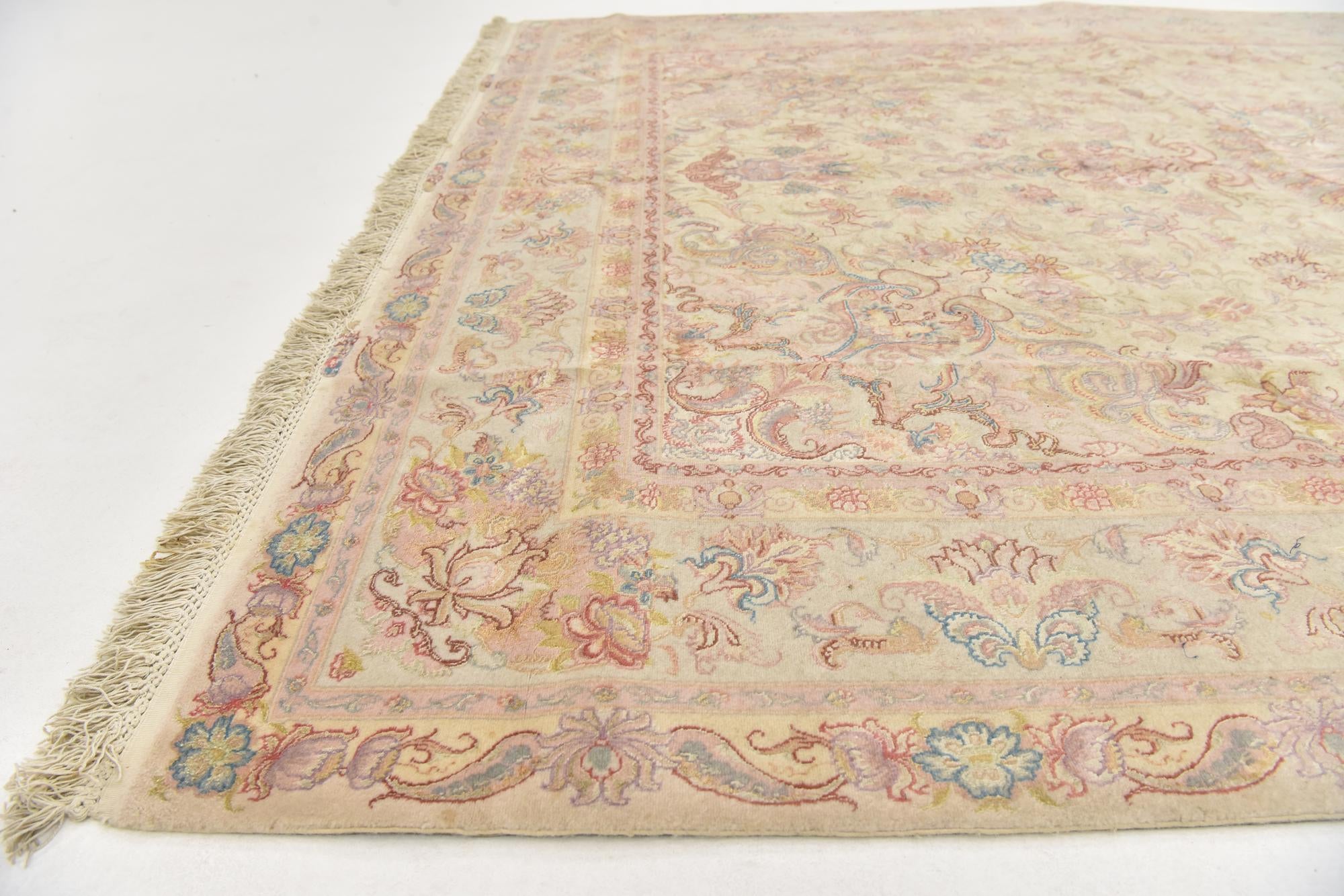6' 6 x 10' Hand Knotted Tabriz Persian Rug