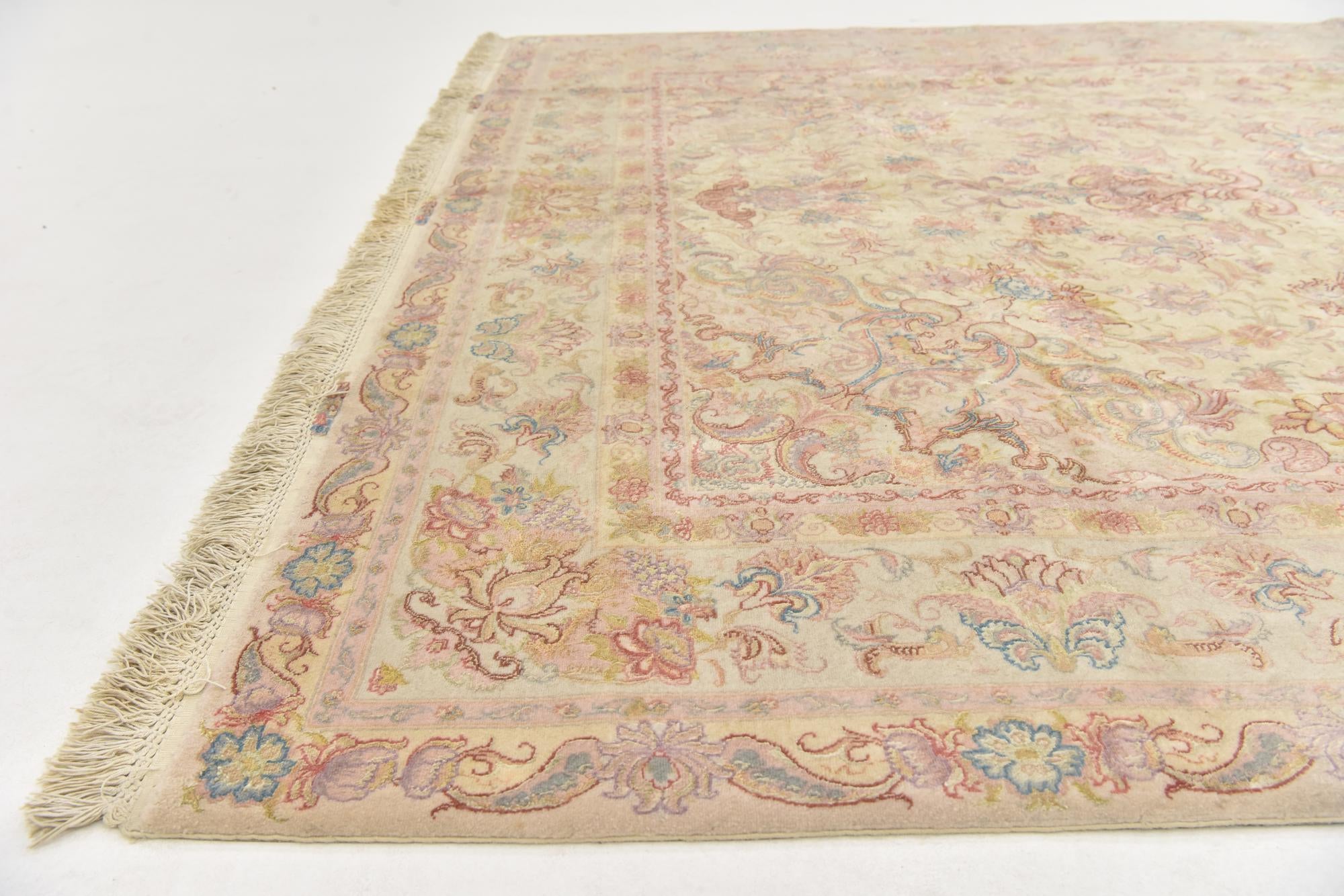6' 6 x 10' Hand Knotted Tabriz Persian Rug
