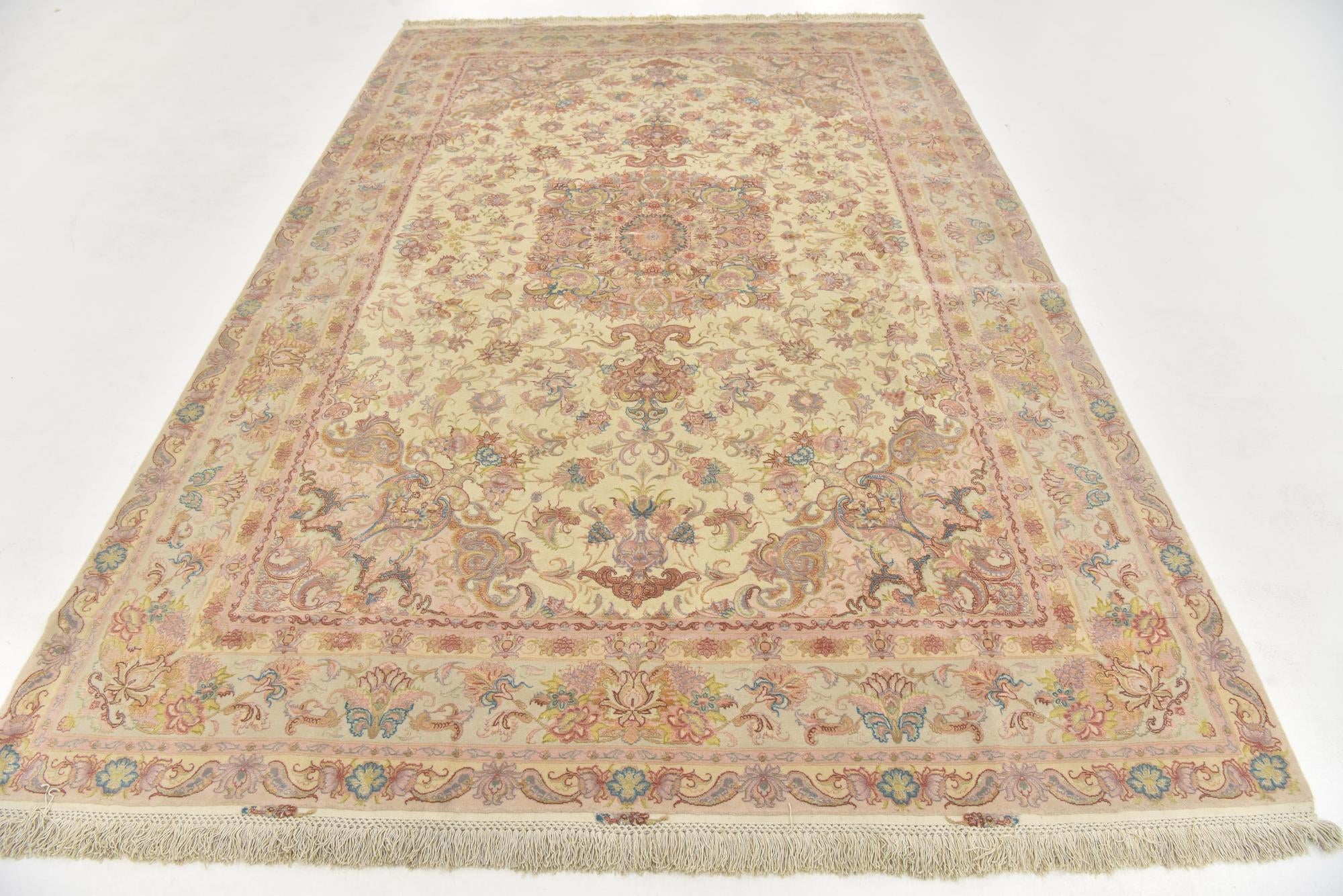6' 6 x 10' Hand Knotted Tabriz Persian Rug