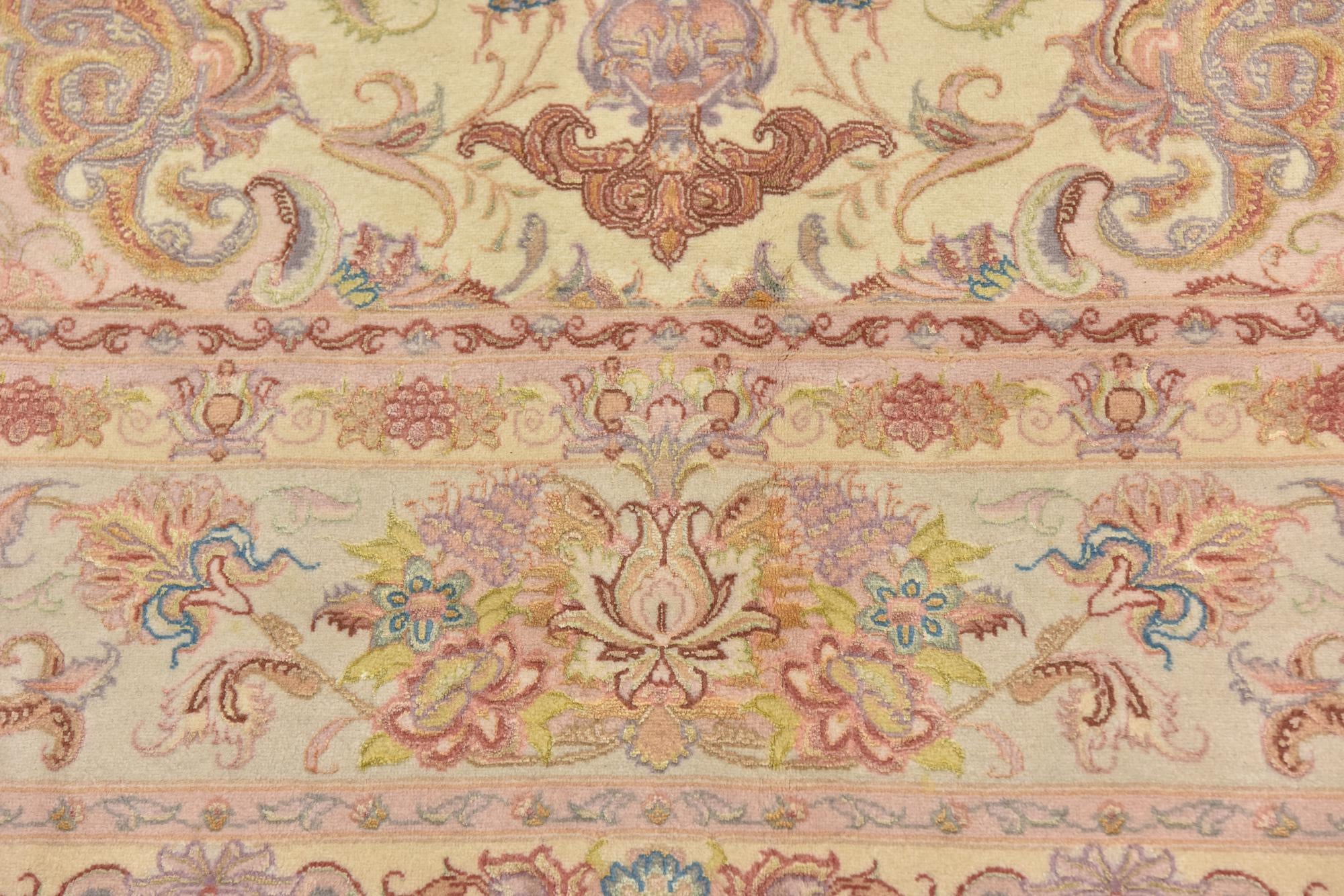6' 6 x 10' Hand Knotted Tabriz Persian Rug