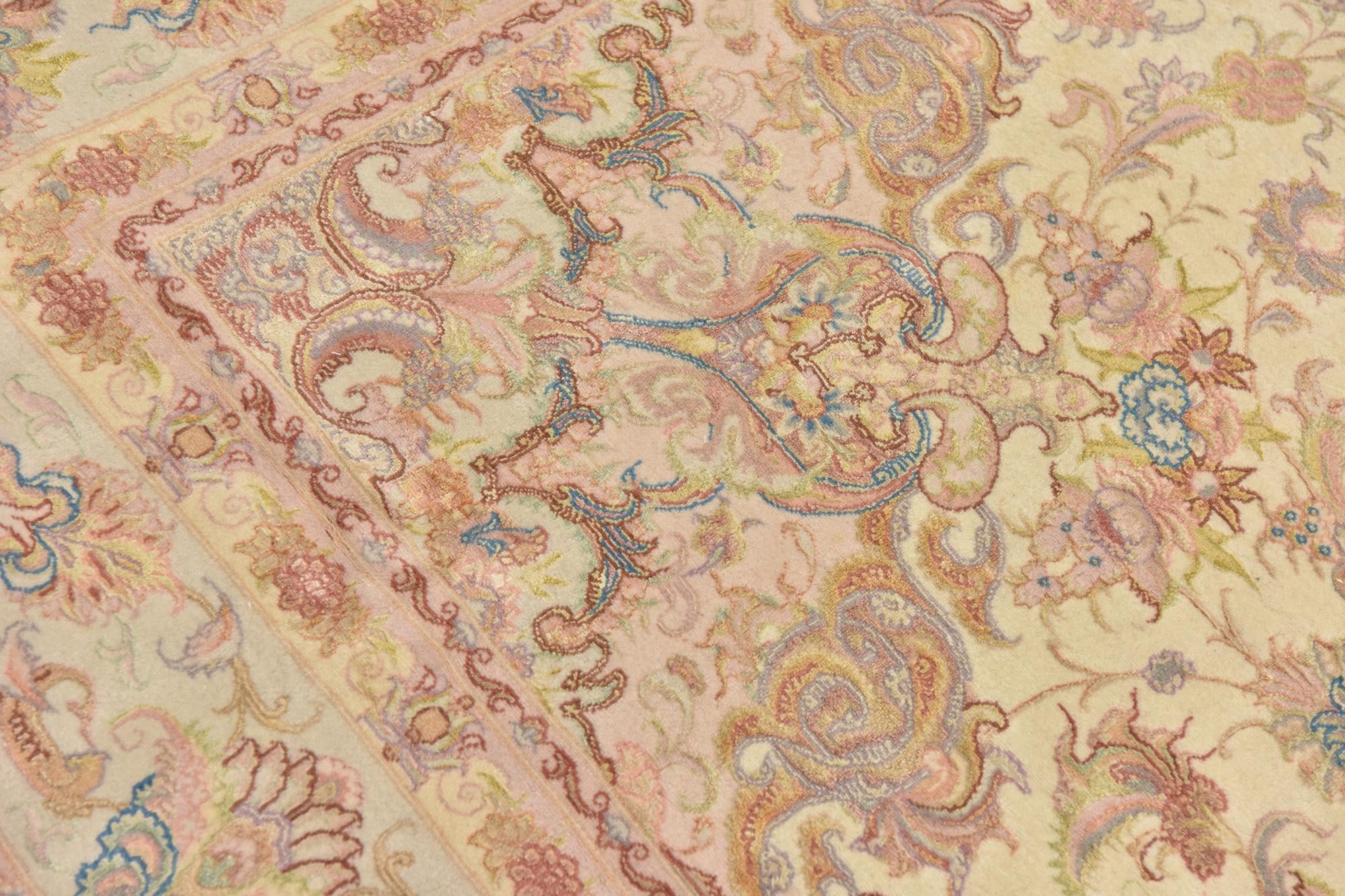 6' 6 x 10' Hand Knotted Tabriz Persian Rug