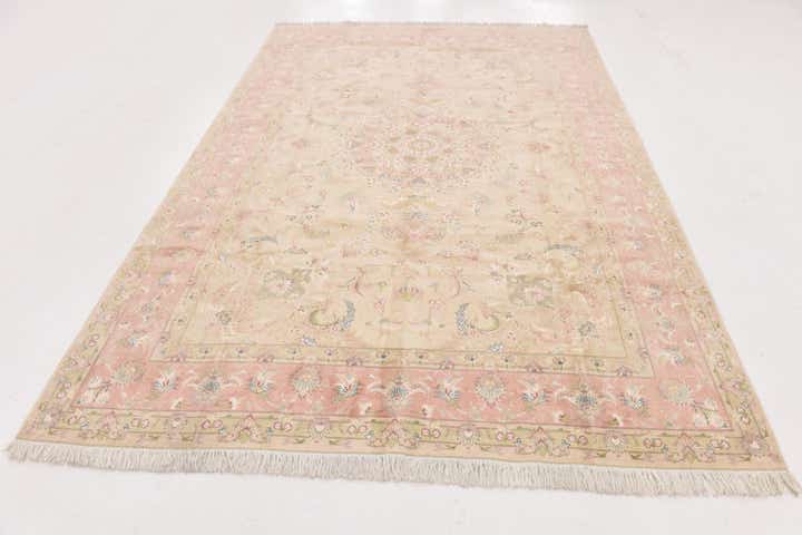 6' 8 x 10' Hand Knotted Tabriz Persian Rug