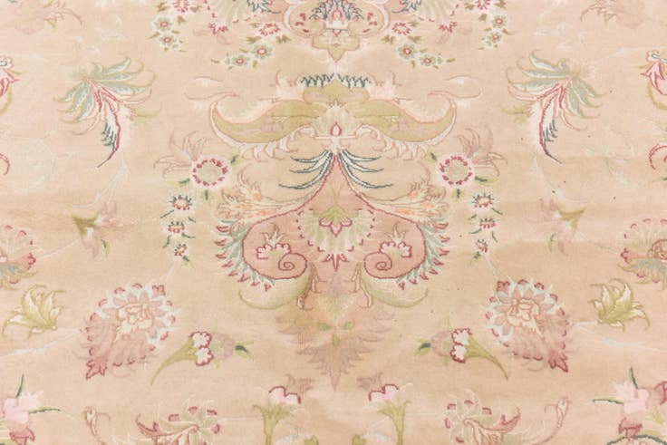 Detail image of 6' 8 x 10' Hand Knotted Tabriz Persian Rug