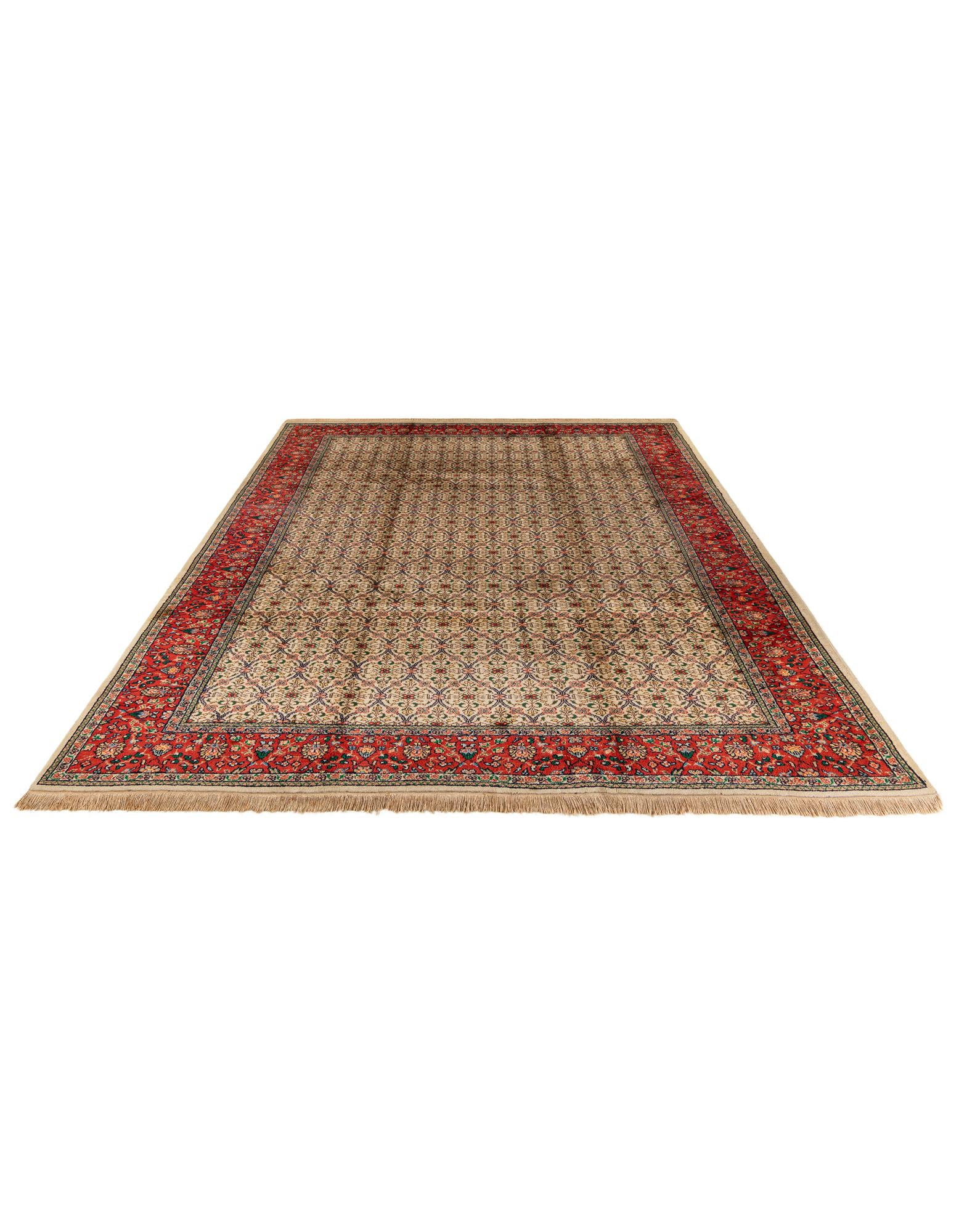 8' 2 x 11' 1 Hand Knotted Tabriz Wool Rug