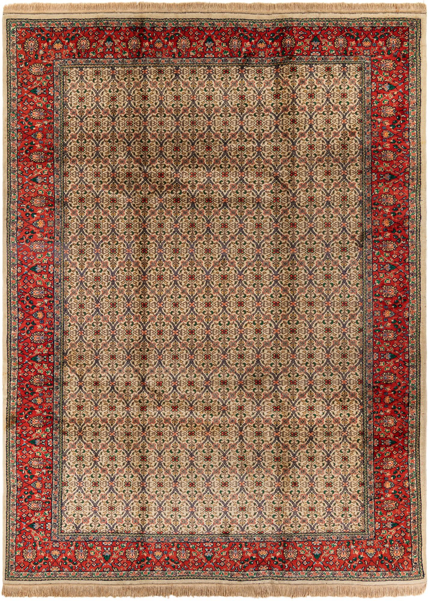 8' 2 x 11' 1 Hand Knotted Tabriz Wool Rug