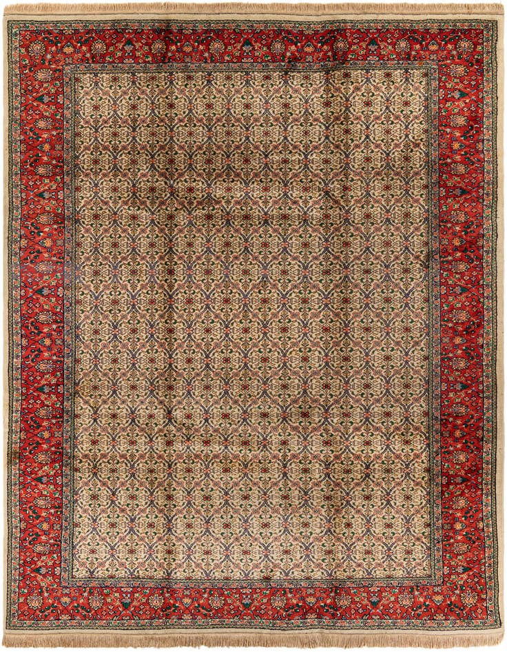 Detail image of 8' 2 x 11' 1 Hand Knotted Tabriz Wool Rug