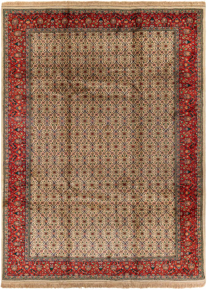 Detail image of 8' 2 x 11' 1 Hand Knotted Tabriz Wool Rug