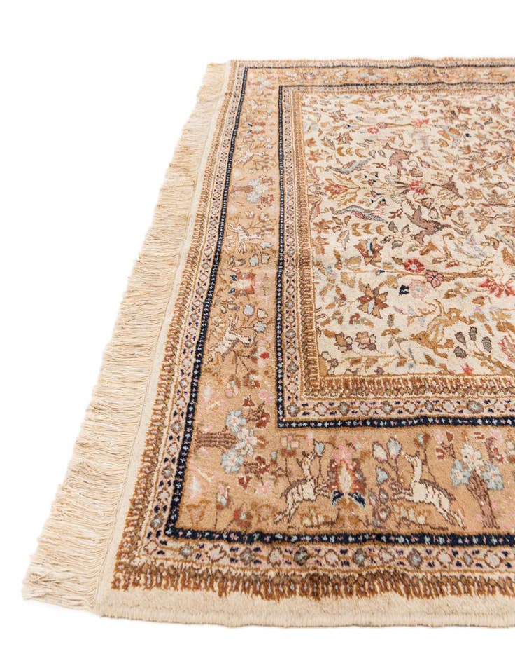 Detail image of 6' 6 x 10' 3 Hand Knotted Tabriz Oriental Wool Rug