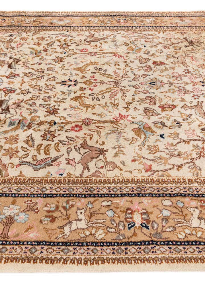 6' 6 x 10' 3 Hand Knotted Tabriz Oriental Wool Rug