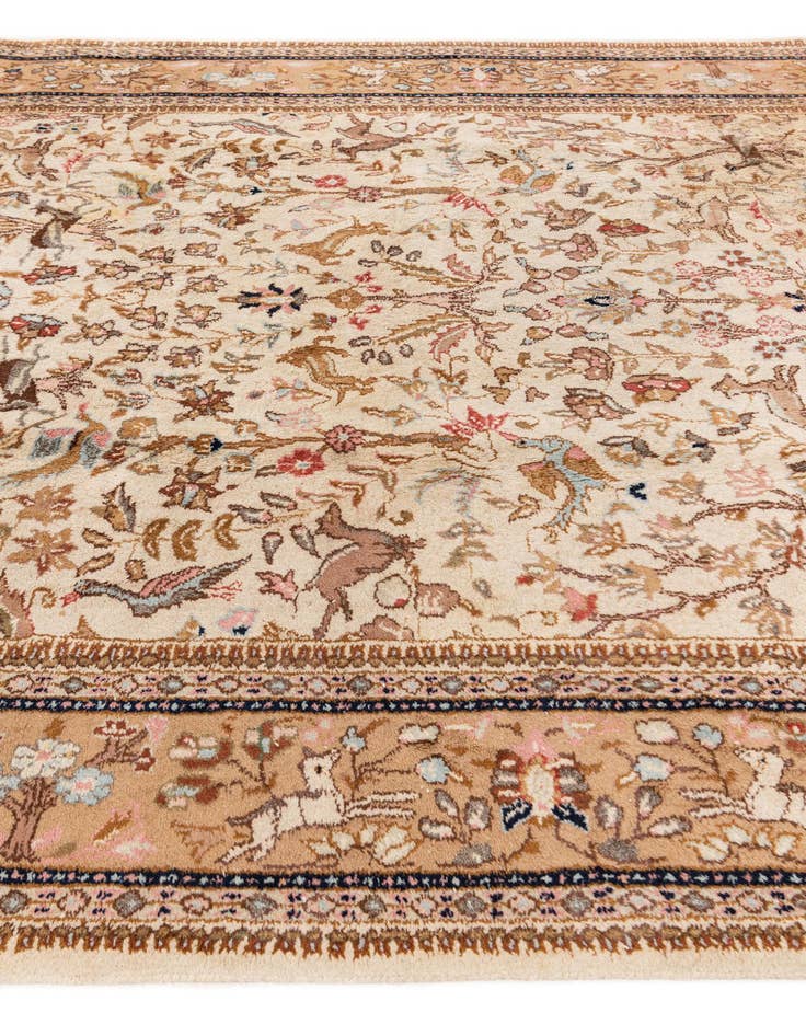 Detail image of 6' 6 x 10' 3 Hand Knotted Tabriz Oriental Wool Rug