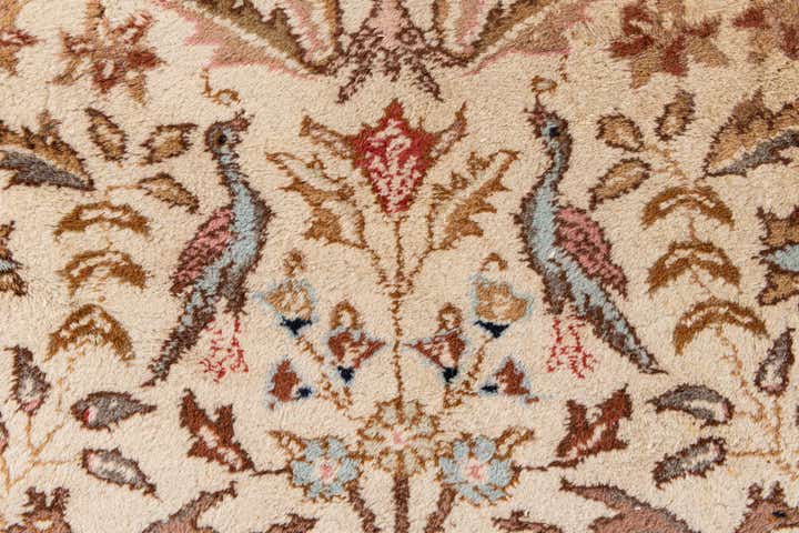 6' 6 x 10' 3 Hand Knotted Tabriz Oriental Wool Rug