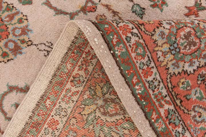 7' x 9' 8 Hand Knotted Tabriz Wool Rug