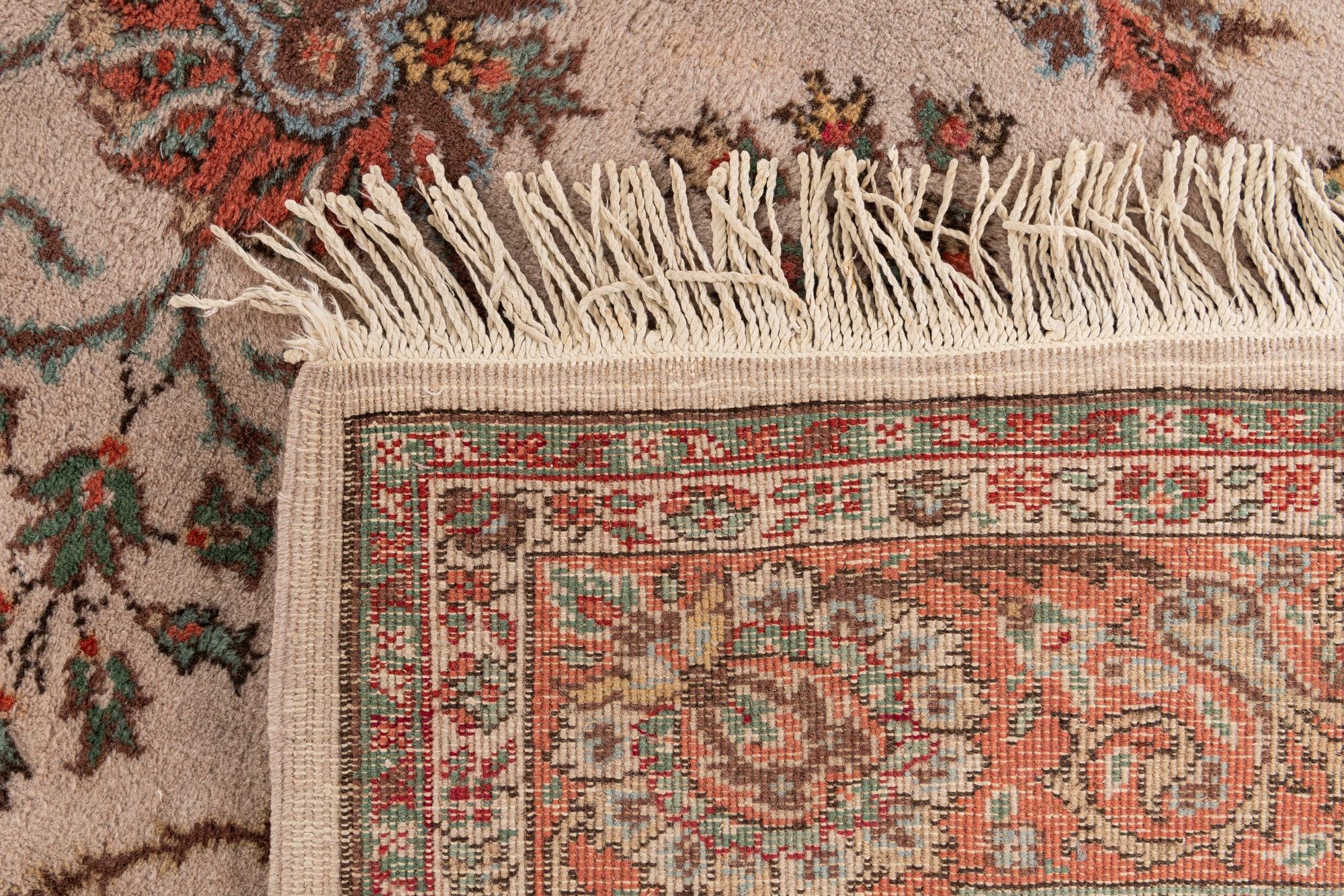 7' x 9' 8 Hand Knotted Tabriz Wool Rug