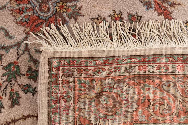 7' x 9' 8 Hand Knotted Tabriz Wool Rug