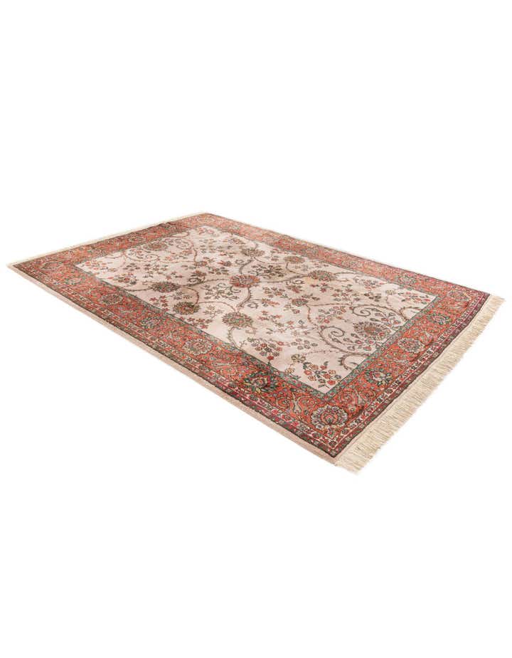 7' x 9' 8 Hand Knotted Tabriz Wool Rug