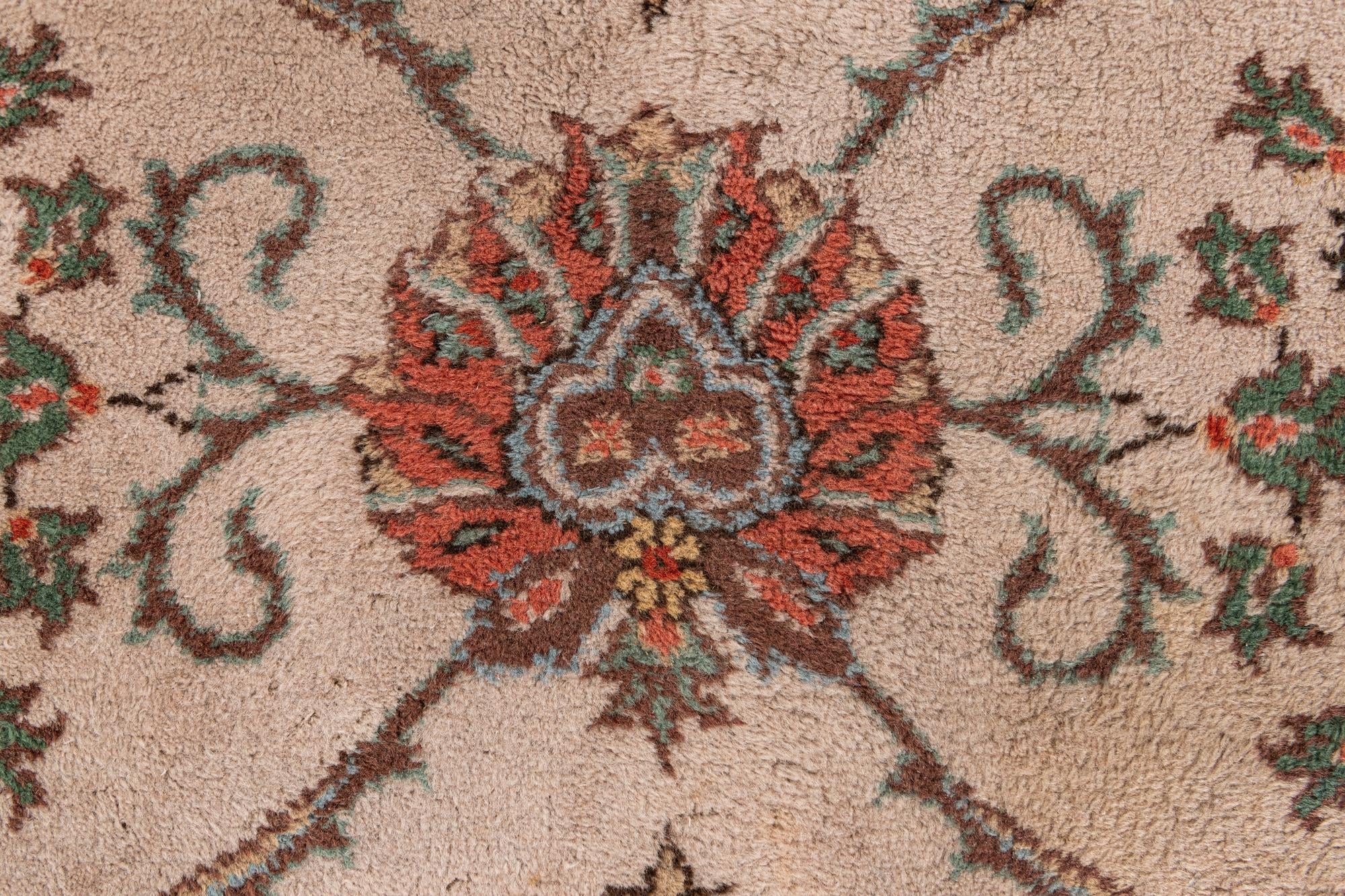 7' x 9' 8 Hand Knotted Tabriz Wool Rug