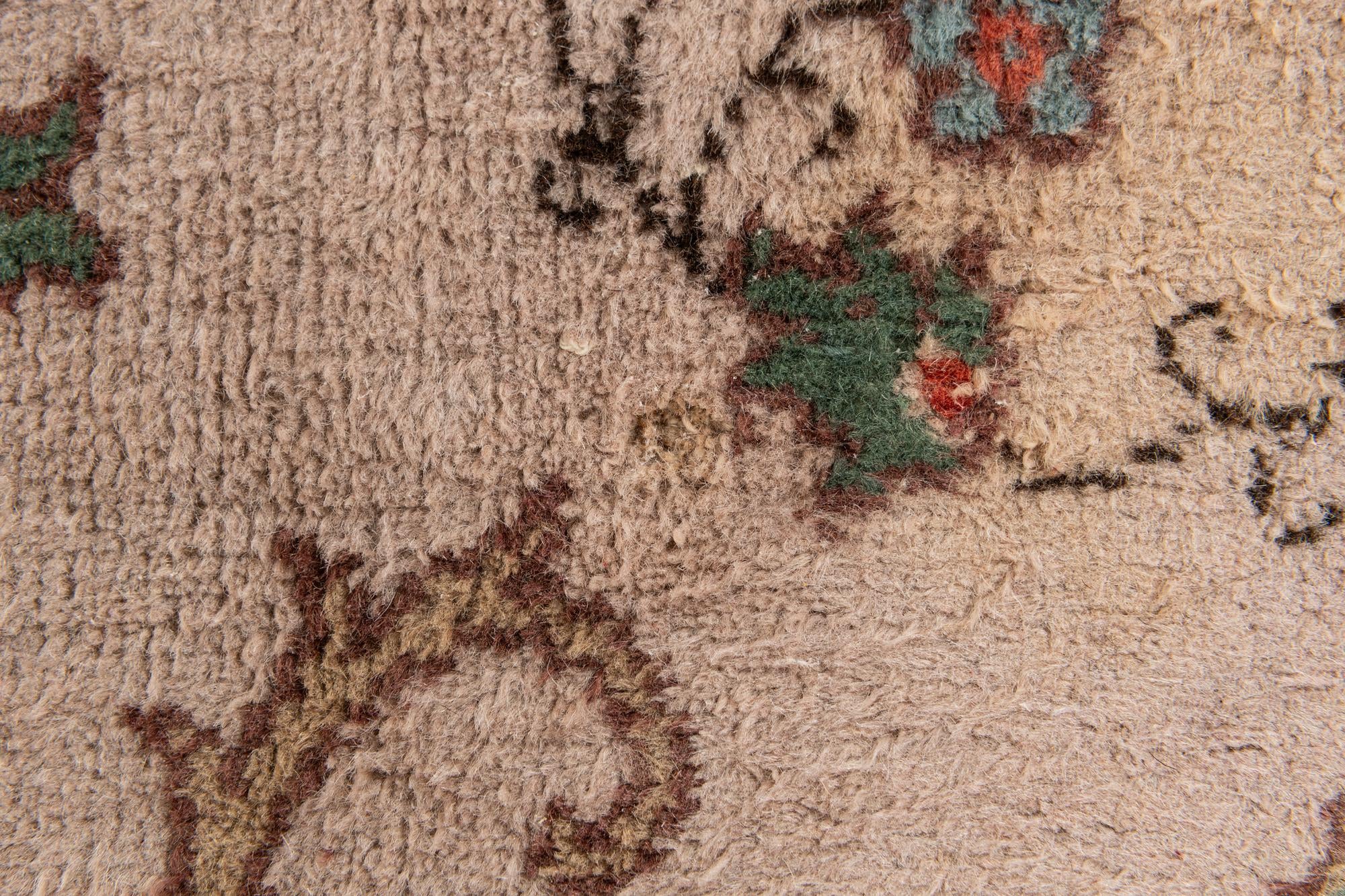 7' x 9' 8 Hand Knotted Tabriz Wool Rug