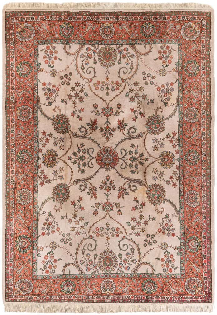 7' x 9' 8 Hand Knotted Tabriz Wool Rug